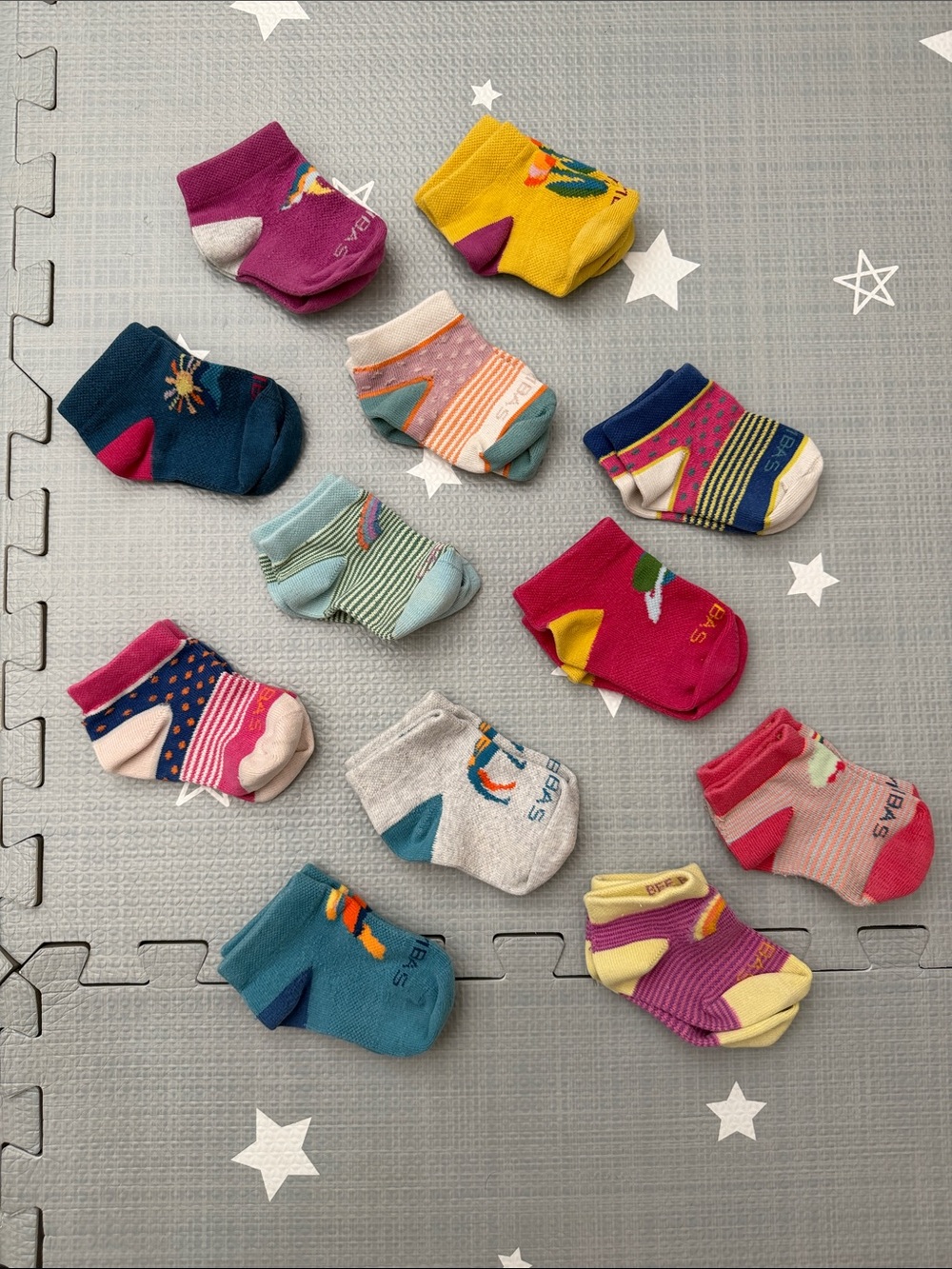 Bombas - Toddler Cotton Ankle Socks, 12 pairs